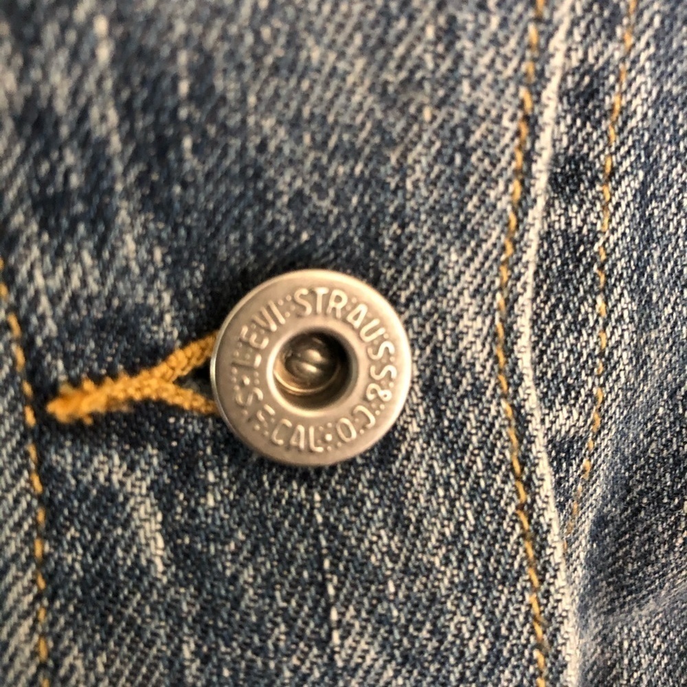 LEVI’S Denim Button Up Vest - Picture 5 of 6